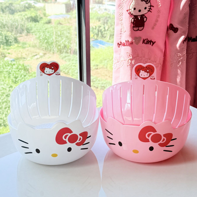 Wedding Hampers - Hello Kitty double-layer drain basket, kitchen