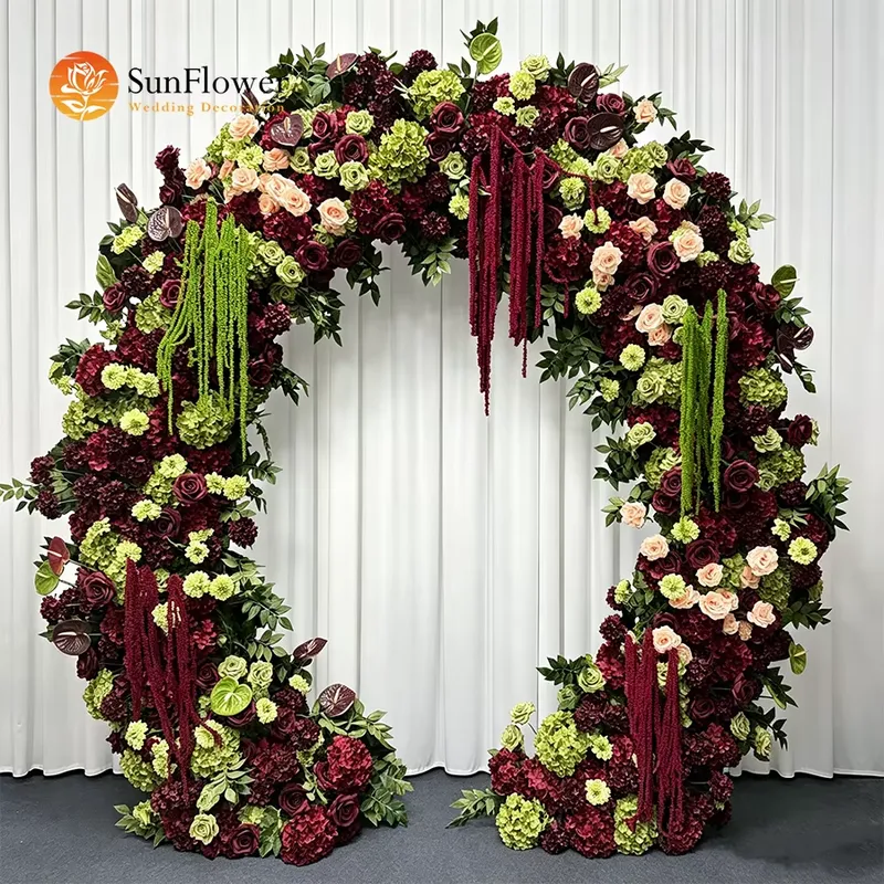 Burgundy Sage Green Trailing T - огляд і ціна Wedding Arch Flower