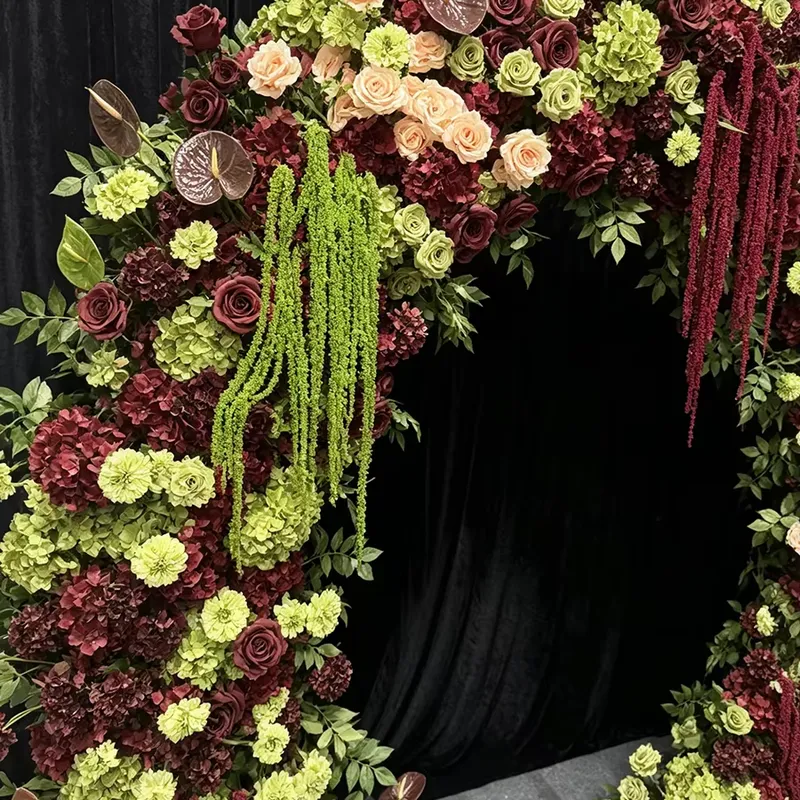 Burgundy Sage Green Trailing T - огляд і ціна Wedding Arch Flower