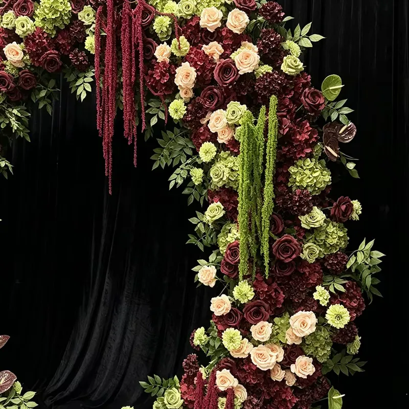 Burgundy Sage Green Trailing T - огляд і ціна Wedding Arch Flower