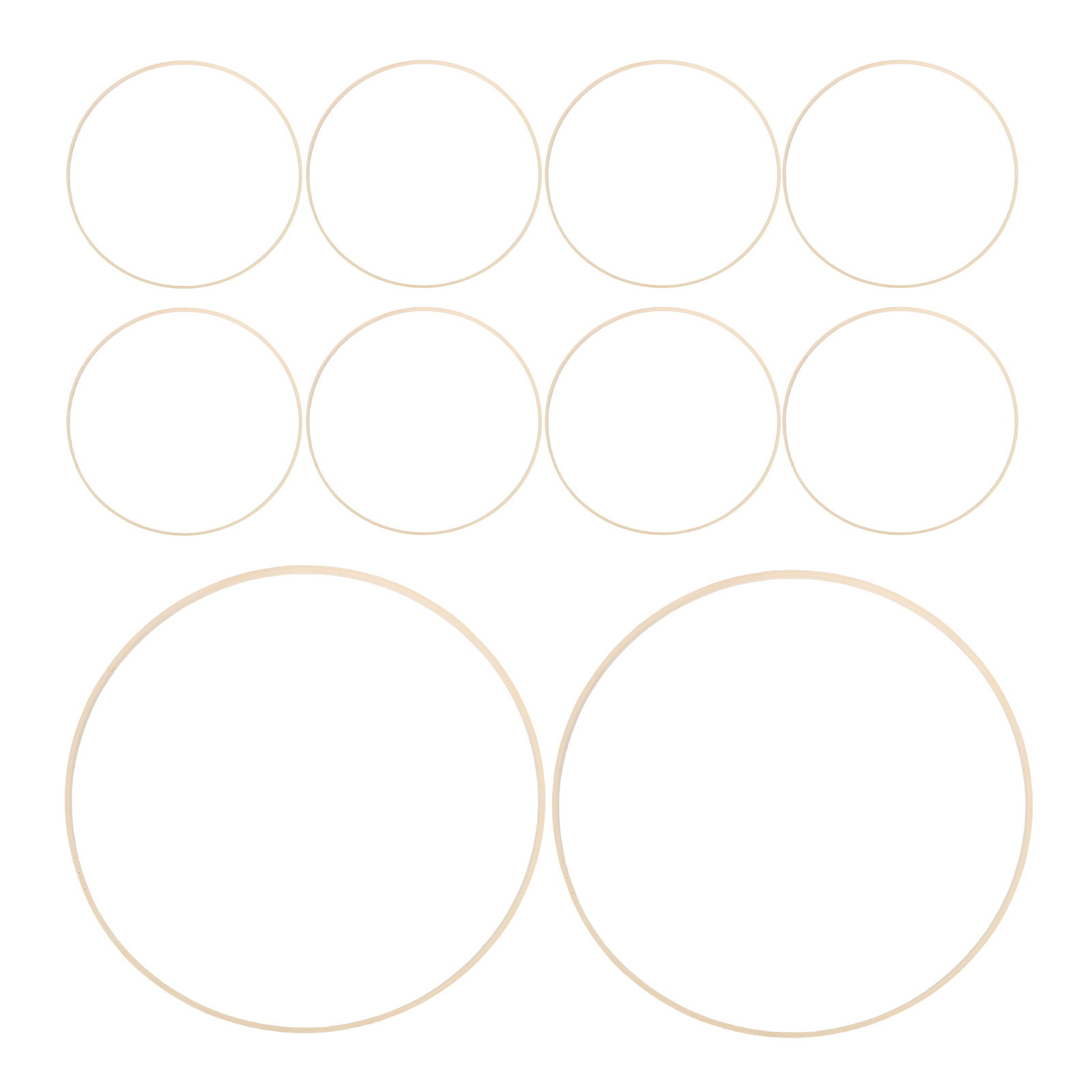 10Pcs Bamboo Floral Hoops Rust - огляд і ціна Wedding Supply Decor