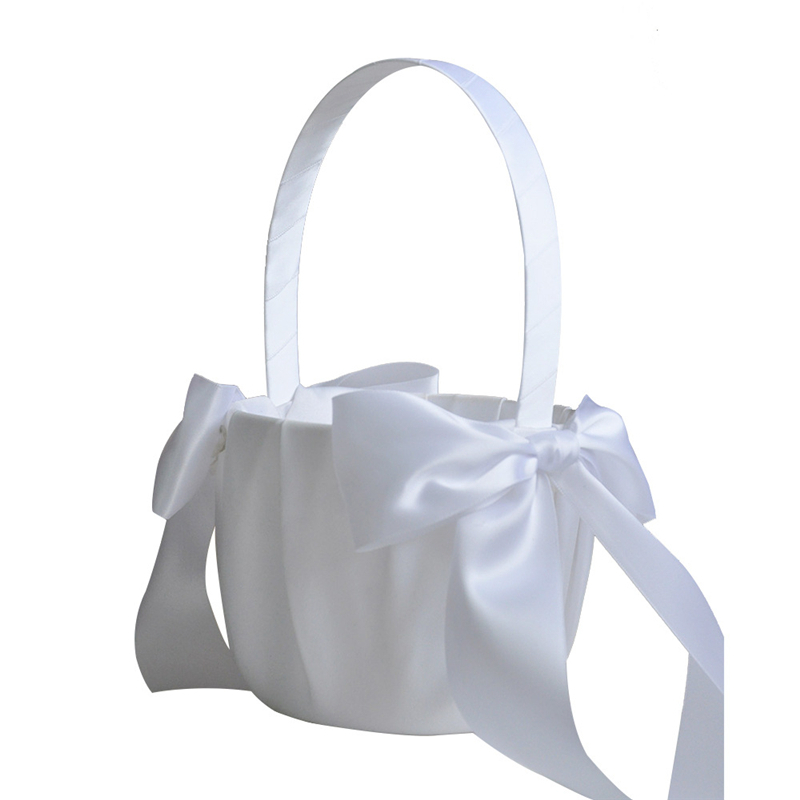 White Flower Girls Basket Pear - огляд і ціна Wedding Hampers