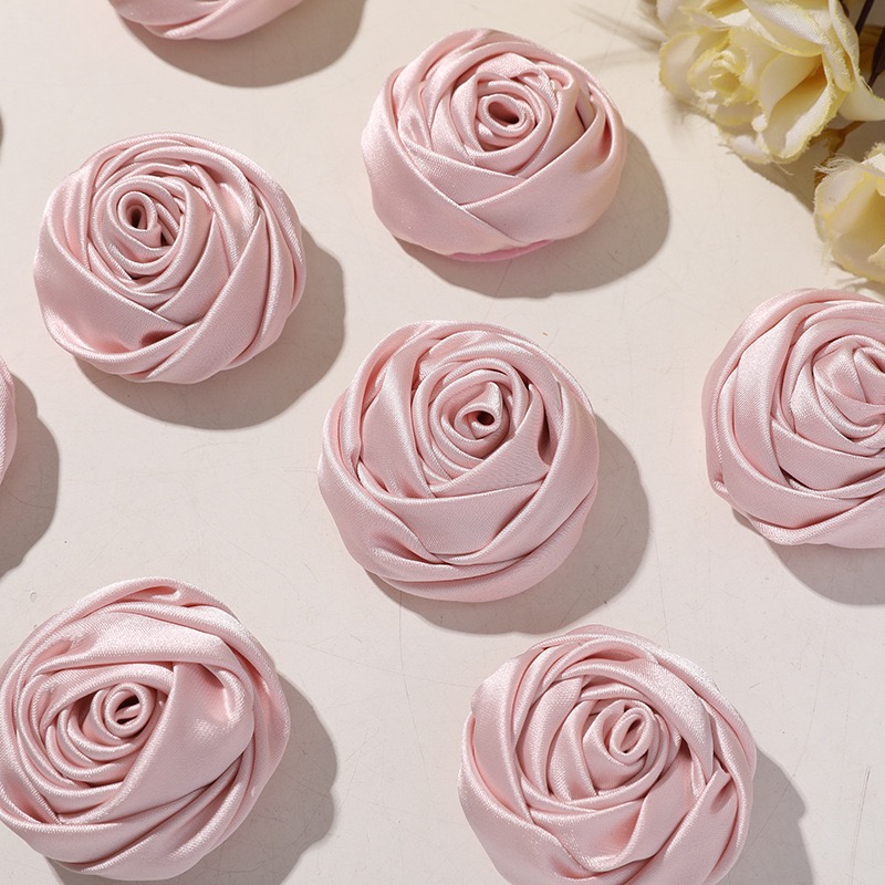 Vintage Pink Satin Fabric Rose - огляд і ціна Supplier Wedding