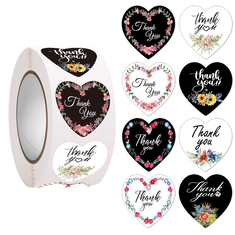 100-500pcs Heart Thank You Sti - огляд і ціна Wedding Supply Business