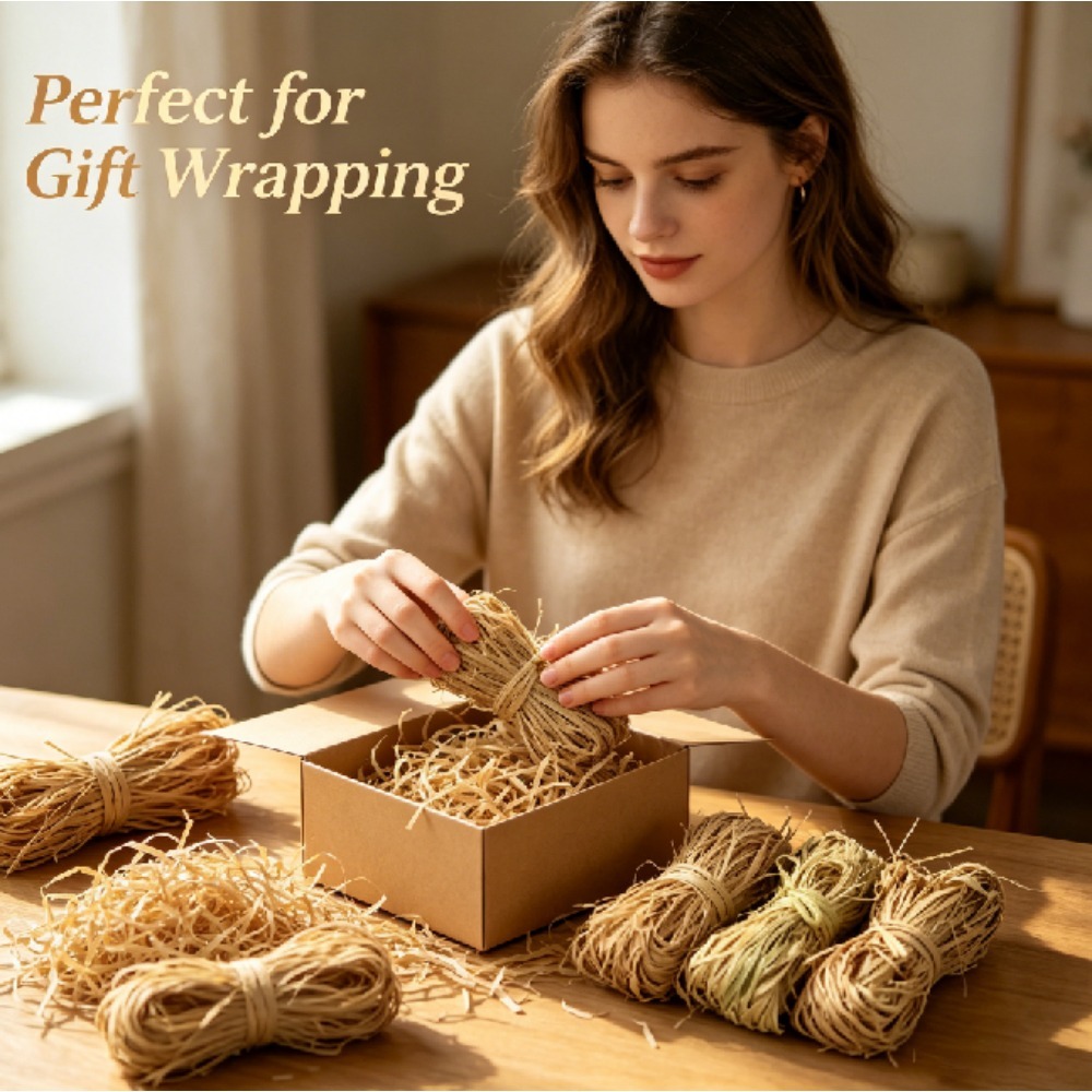 Natural Vintage Raffia Shred F - огляд і ціна Wedding Supply Decor