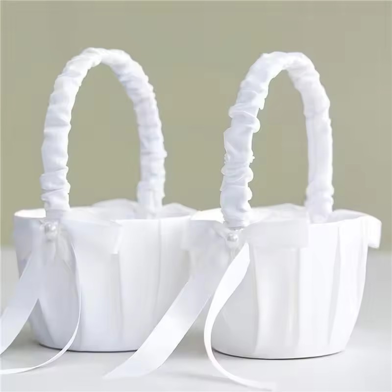 Wedding White Satin Bow Flower - огляд і ціна Wedding Hampers