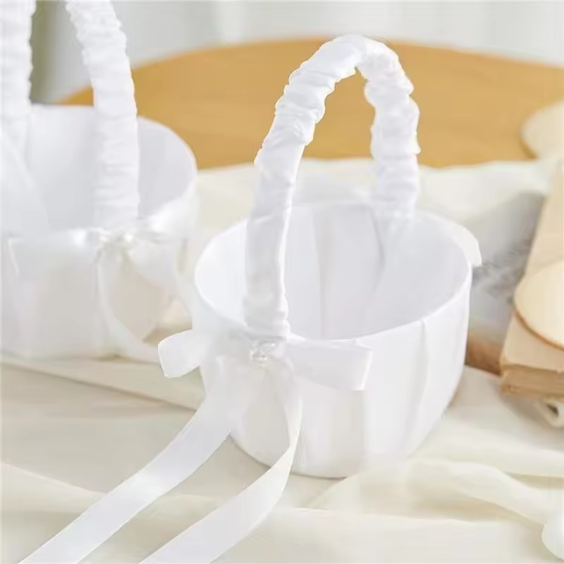 Wedding White Satin Bow Flower - огляд і ціна Wedding Hampers