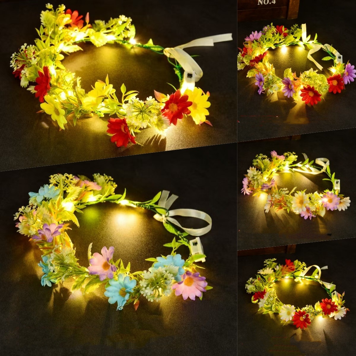LED Light Up Flower Crown Head - огляд і ціна Wedding Arch Flower