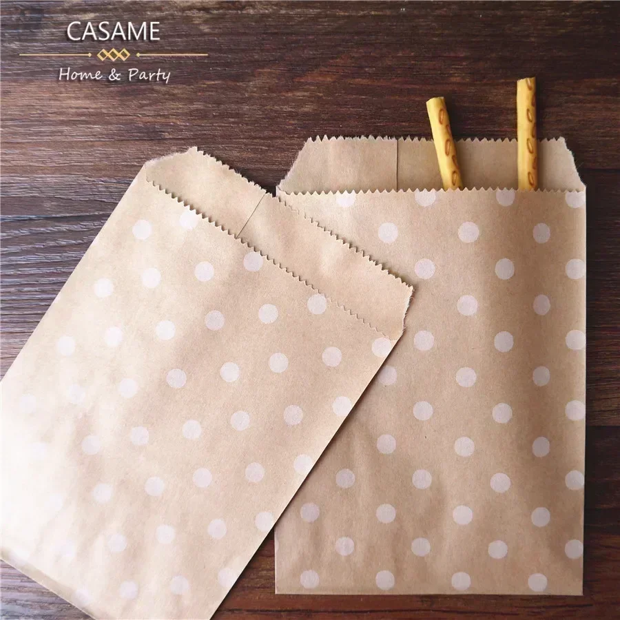 50pcs, 15x10cm Wave Dot Kraft  - огляд і ціна Wedding Supply Business
