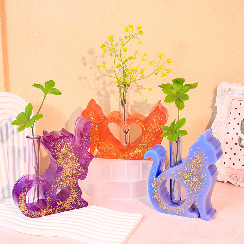 Cat Shaped Resin Molds Vase Si - огляд і ціна Flower Girl Basket