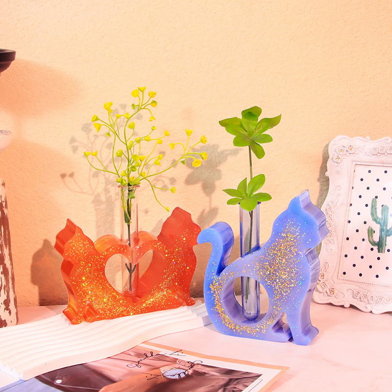 Cat Shaped Resin Molds Vase Si - огляд і ціна Flower Girl Basket