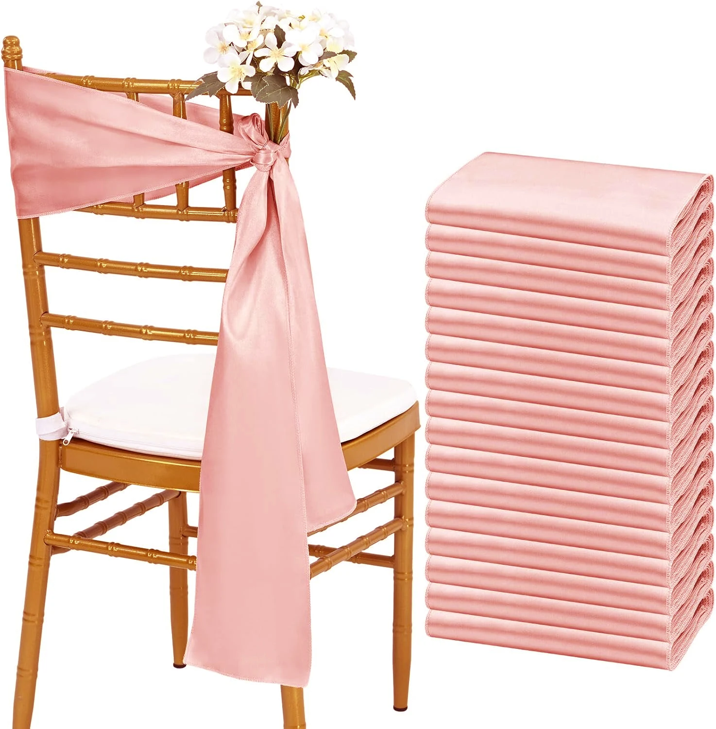 Wholesale 10/50pcs Satin Chair - огляд і ціна Wedding Supply Wholesale