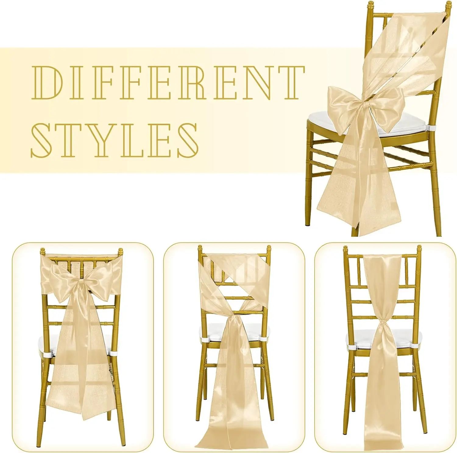 Wholesale 10/50pcs Satin Chair - огляд і ціна Wedding Supply Wholesale